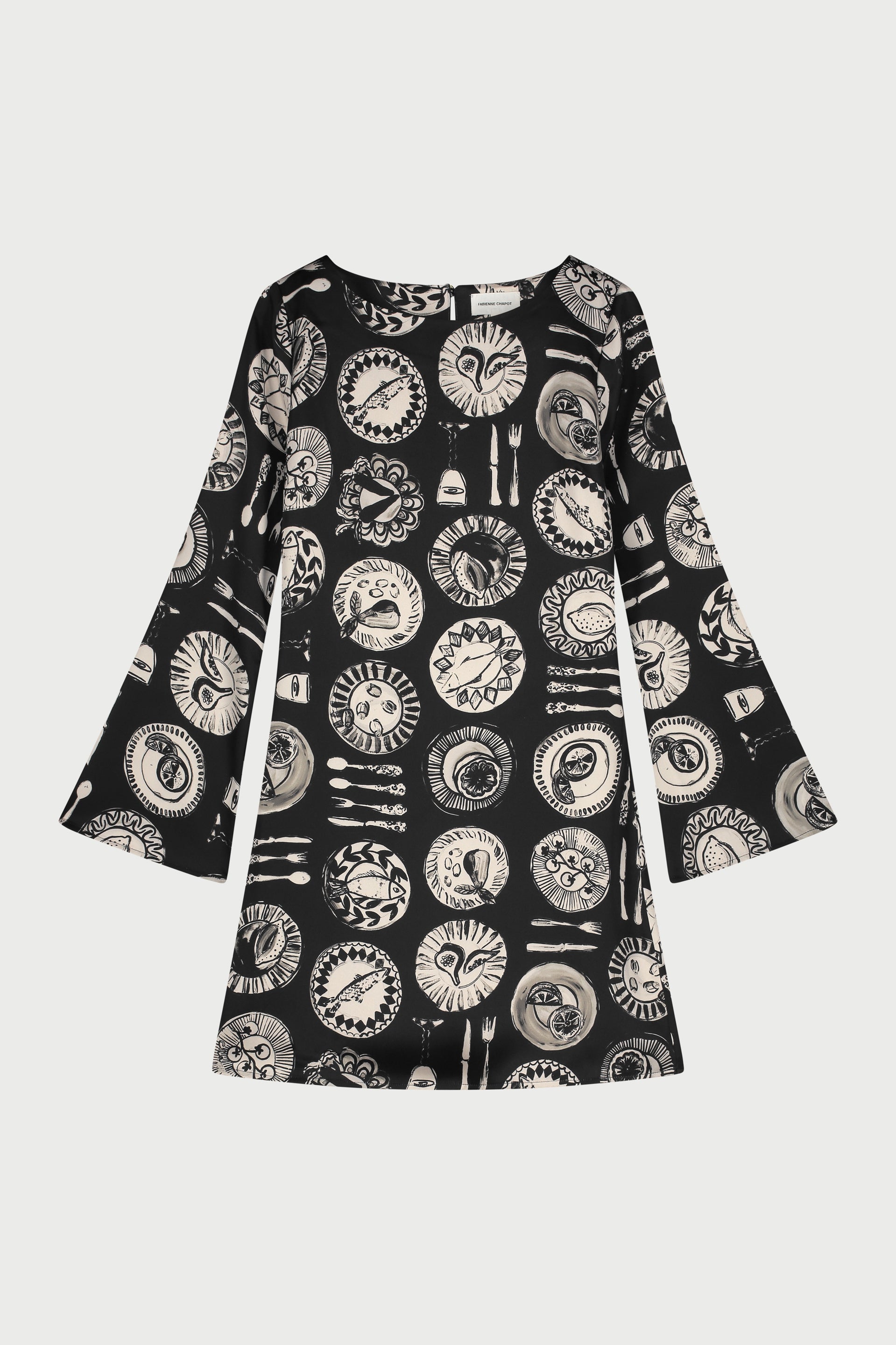 Emile Dress | Black/Creme Brulee