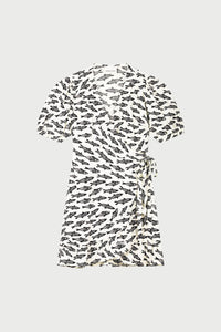 Ariel Dress | Cosy White/Black
