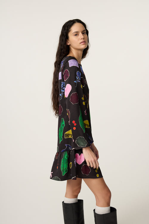Peony Dress | Maritime Blue/Light Blue