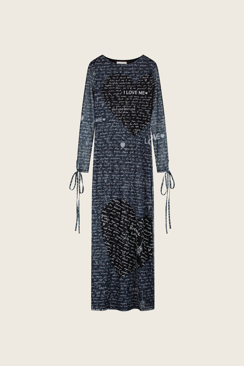 Cardea Dress | Cosy White/Black