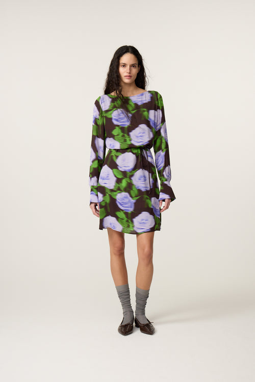 Rosa Dress | Purple/Black