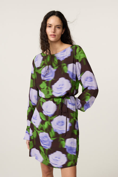 Rosa Dress | Purple/Black