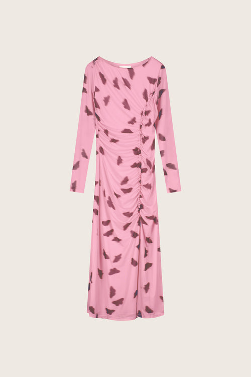 Lilea Dress | Pink Rose/Brown