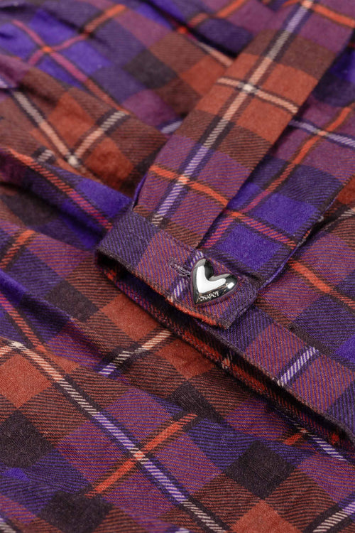 Leyla Dress | Deep Purple/Orange