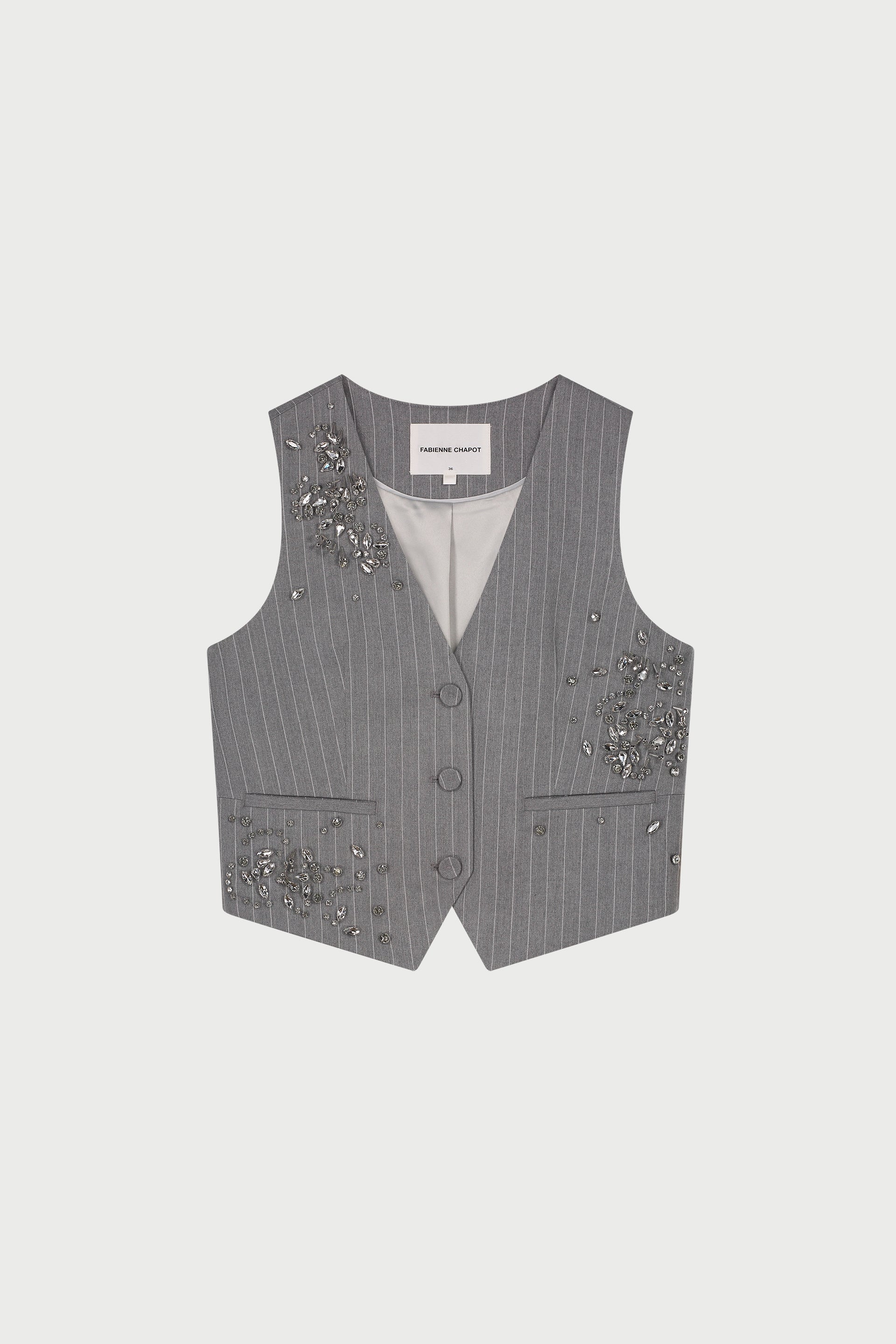 Gigi Gilet | Grey Melange