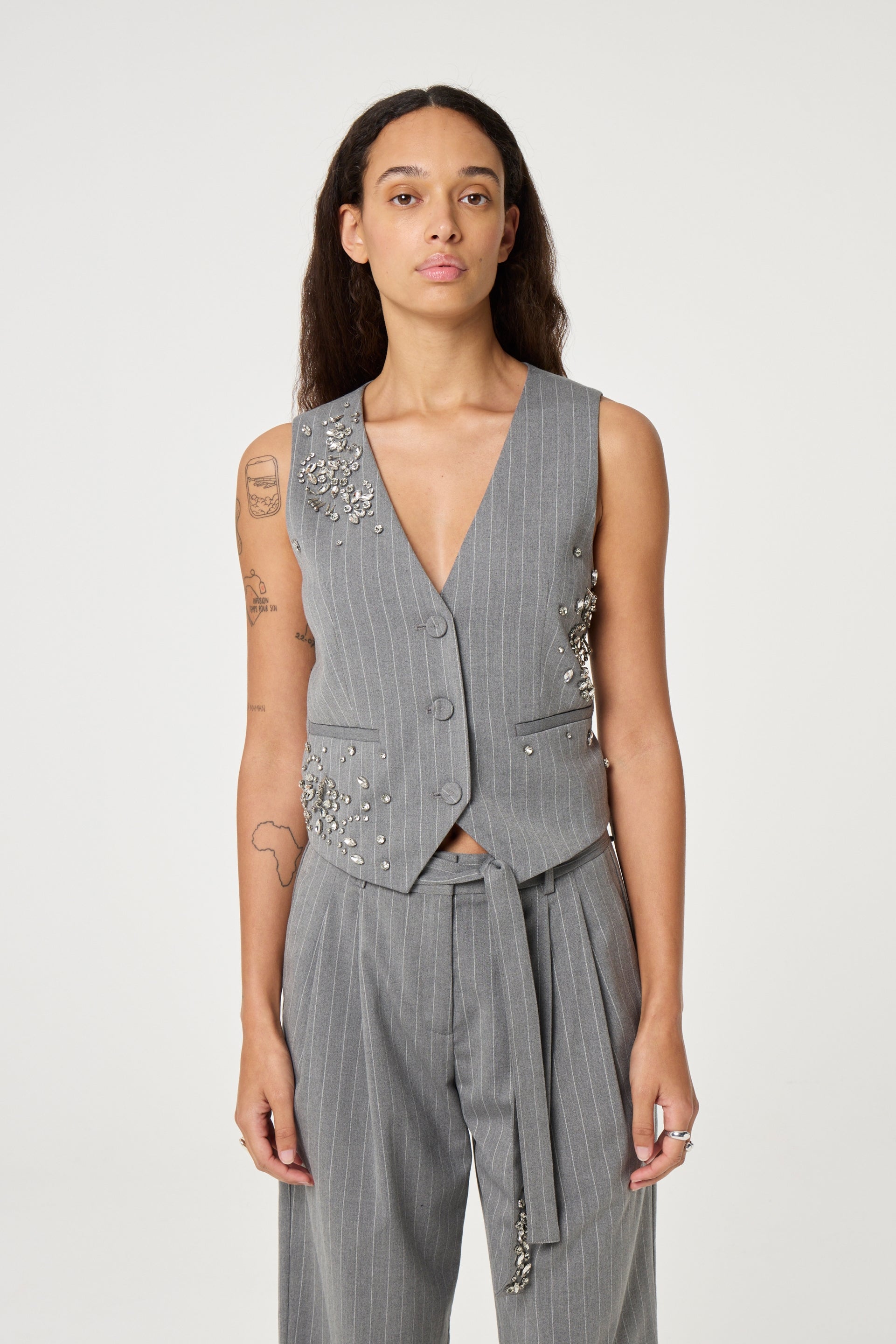 Gigi Gilet | Grey Melange