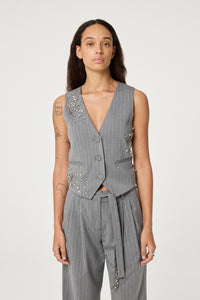 Gigi Gilet | Grey Melange