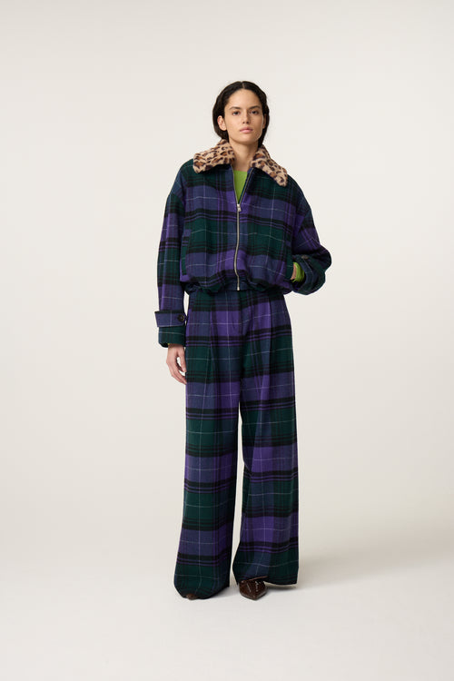 Jael Jacket | Purple/Green