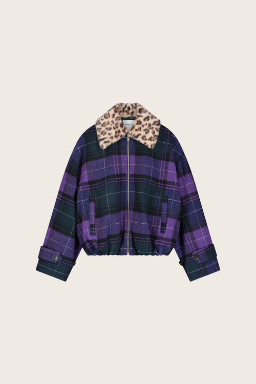 Jael Jacket | Purple/Green