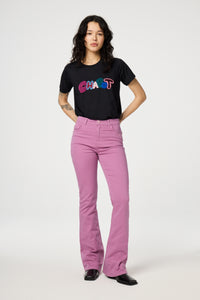 Eva Flare Jeans | Pink Frolly