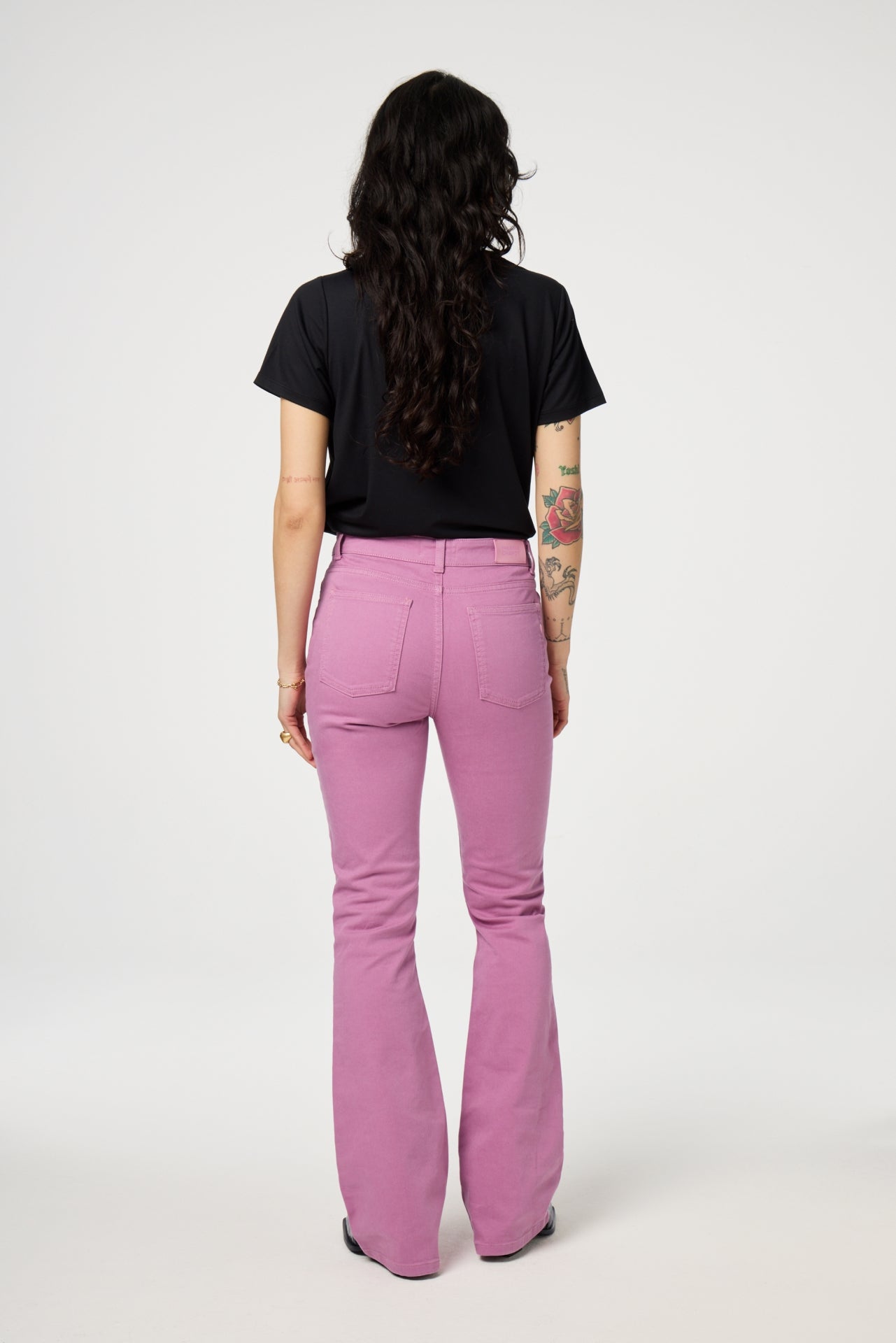 Eva Flare Jeans | Pink Frolly