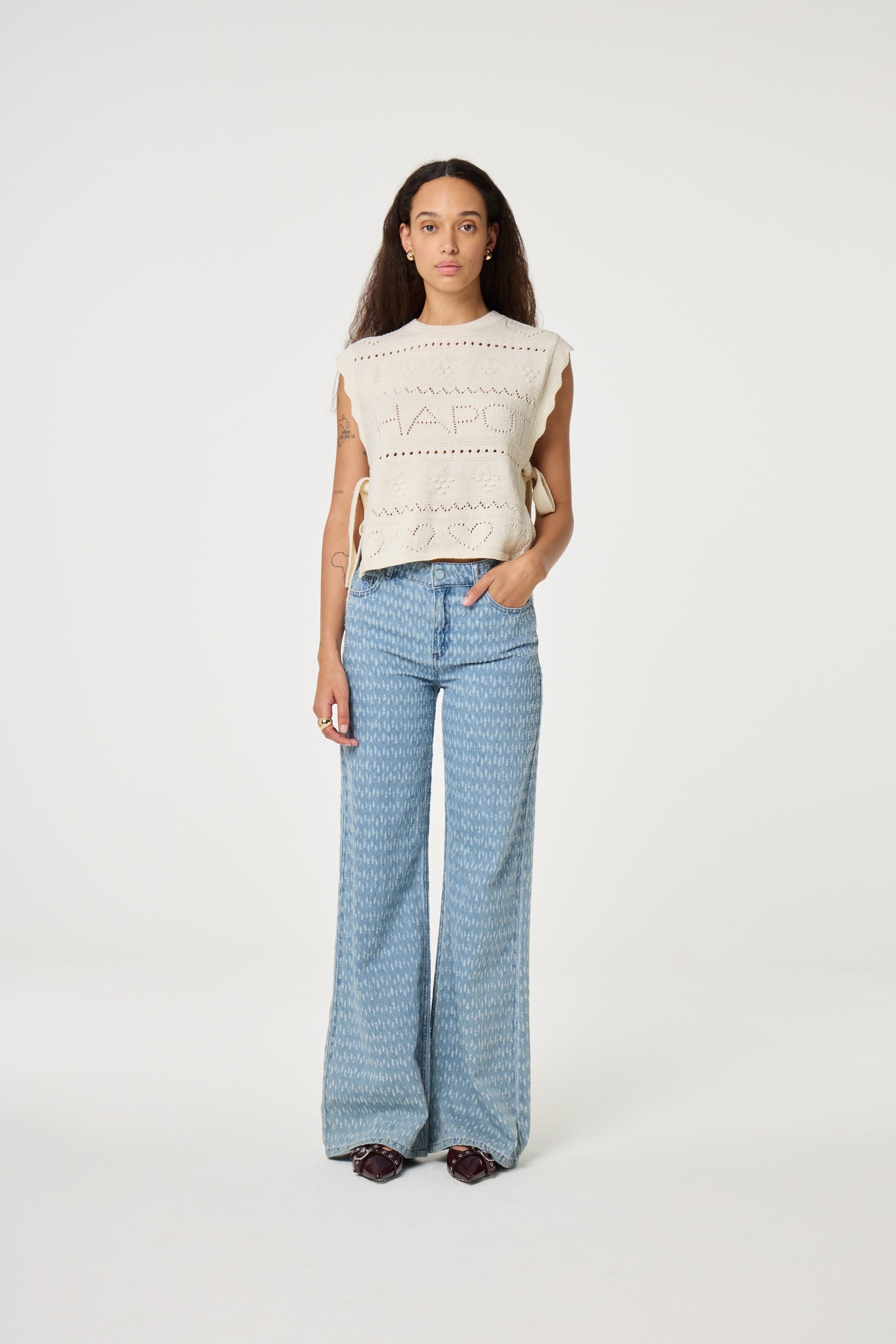 Thea Wide Leg Jeans | Light Blue