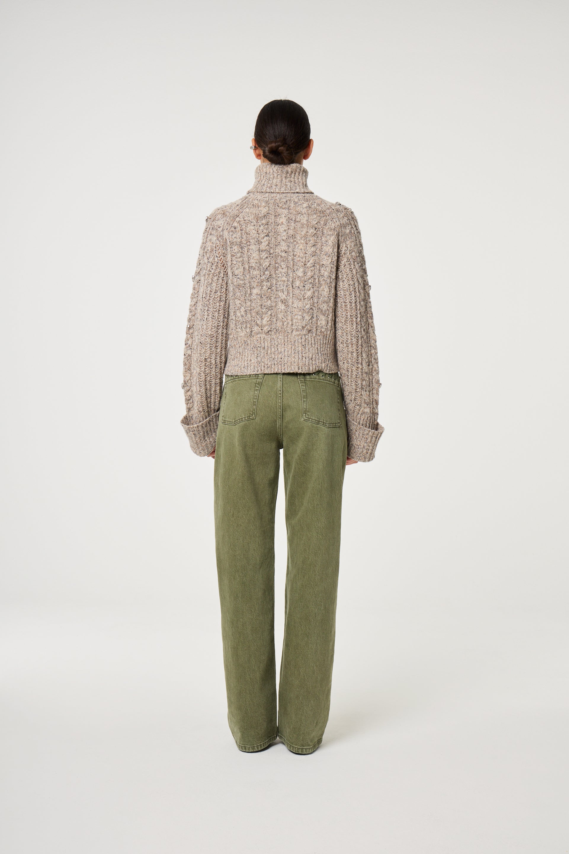 Zoe Boyfriend Jeans | Martini Olive