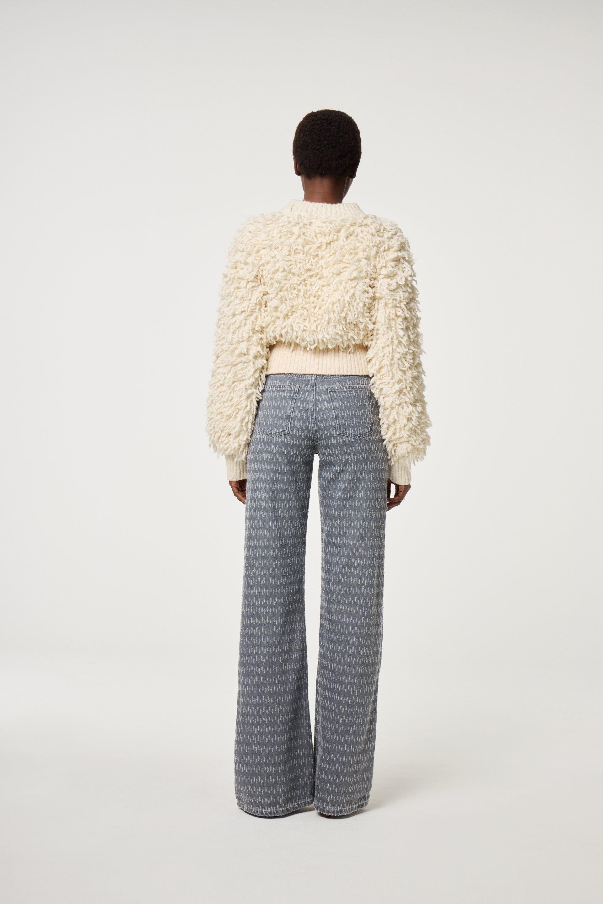 Thea Wide Leg Jeans | Faded Grey