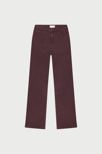 Thea Wide Leg Jeans | Deep Burgundy