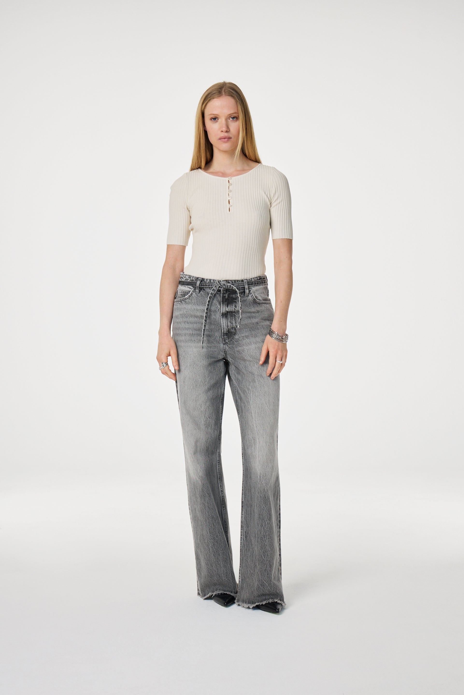 Zoe Boyfriend Jeans | Faded Grey