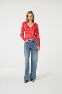 Lucy Wide Leg Jeans | Medium Dirty Wash