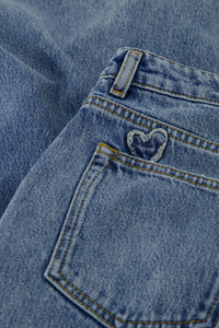 Lucy Wide Leg Jeans | Medium Dirty Wash