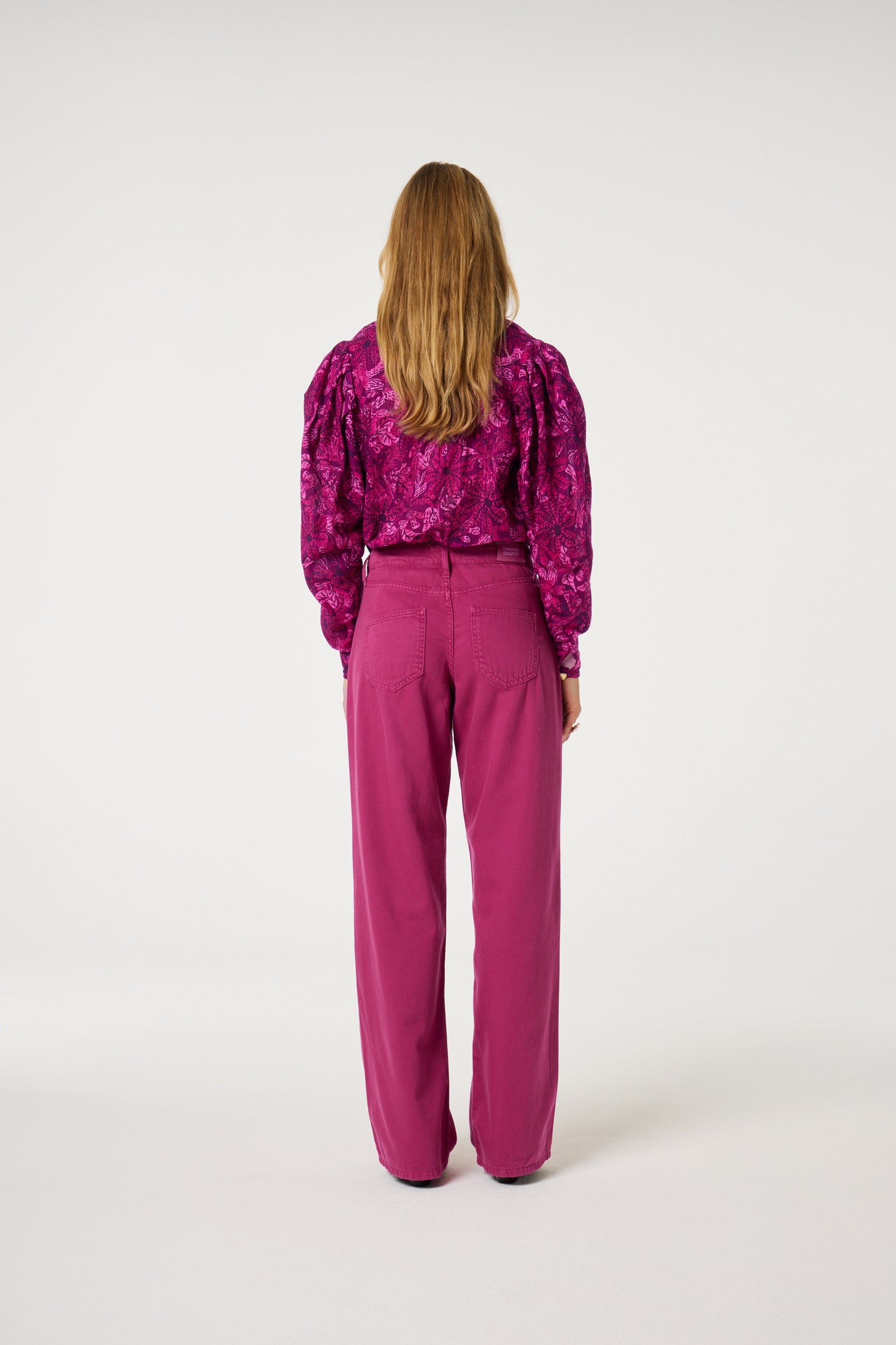 Lucy Wide Leg Jeans | Razzy Pink