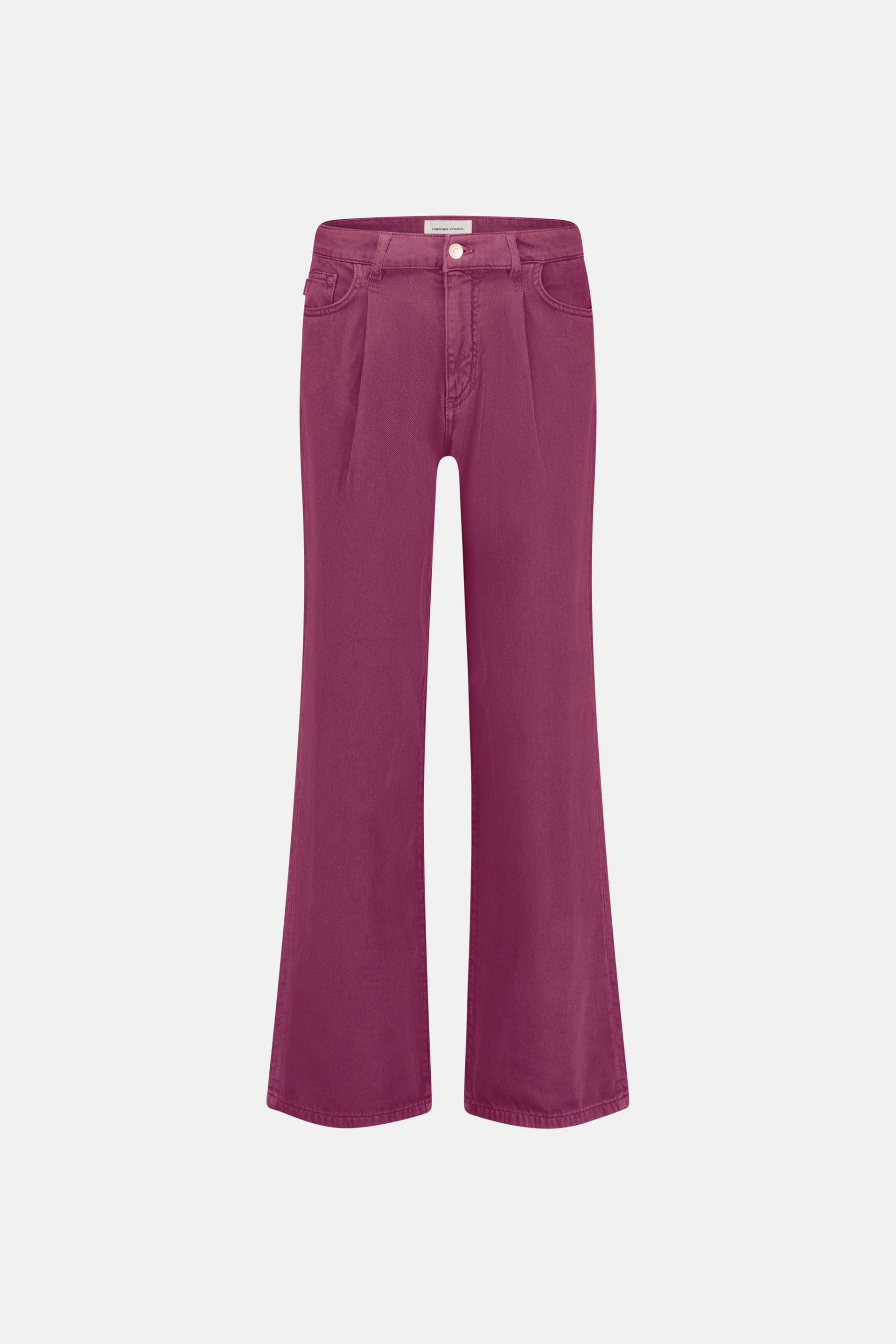 Lucy Wide Leg Jeans | Razzy Pink