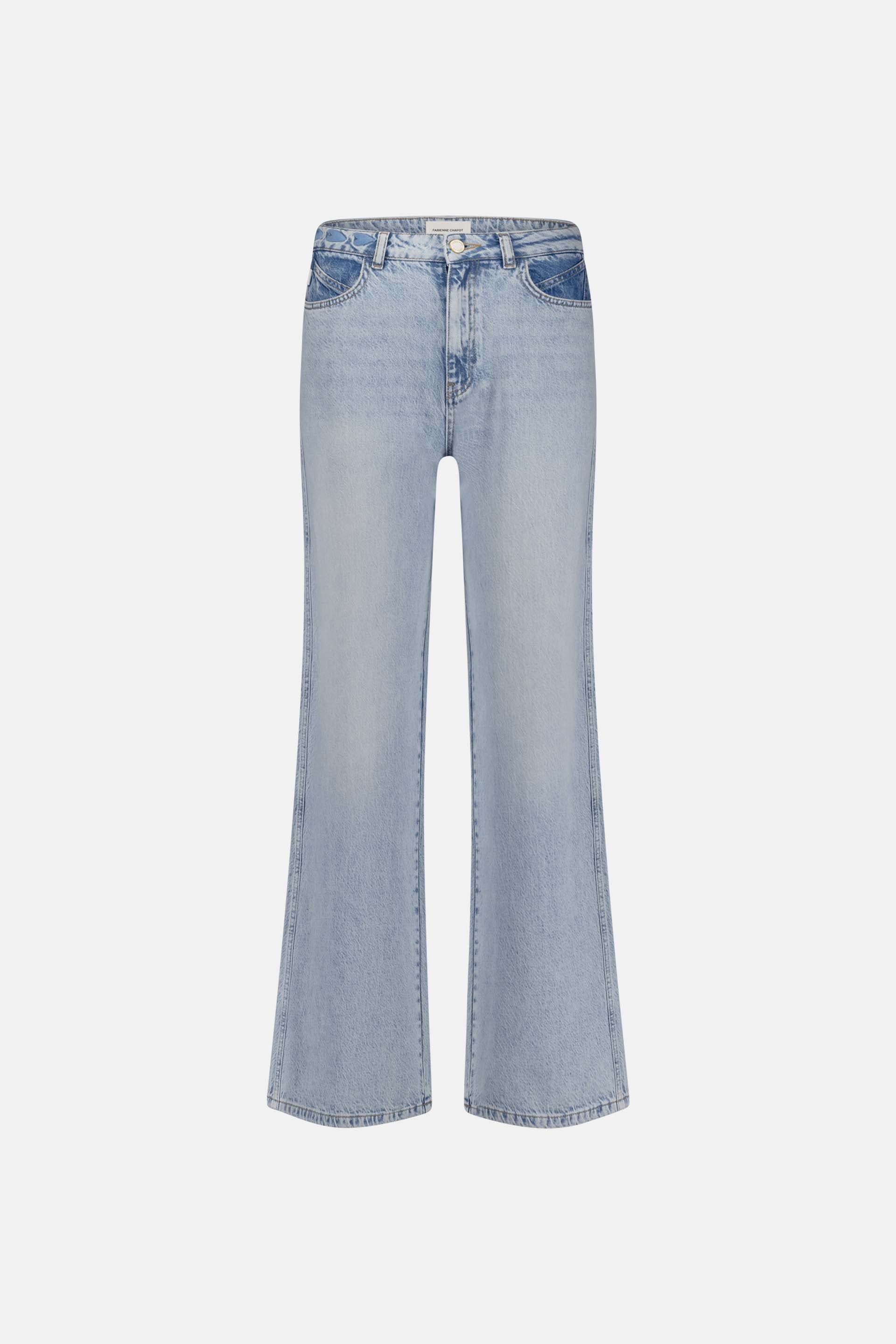 Alex Wide Leg Jeans | Faded Light Blue
