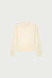 Lidi Rhinestone Pullover | Cosy White