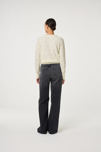 Lidi Rhinestone Pullover | Cosy White