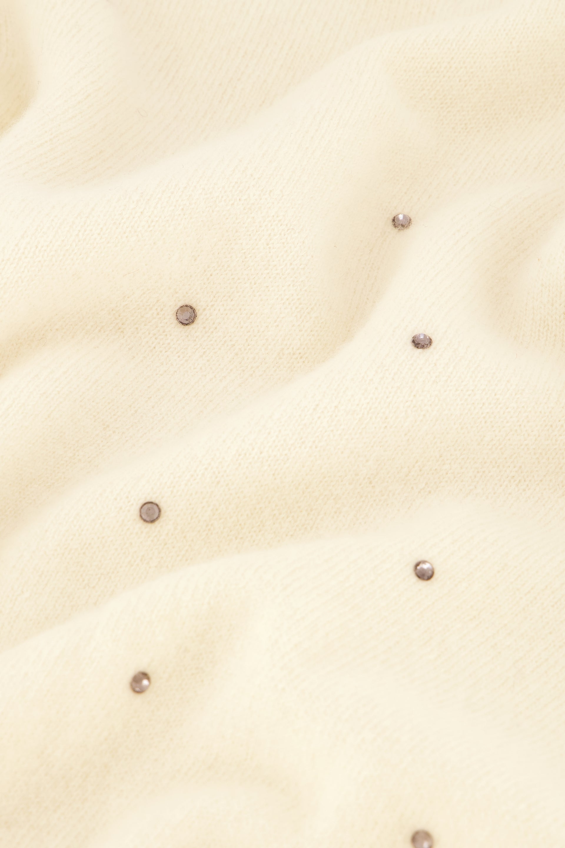 Lidi Rhinestone Pullover | Cosy White