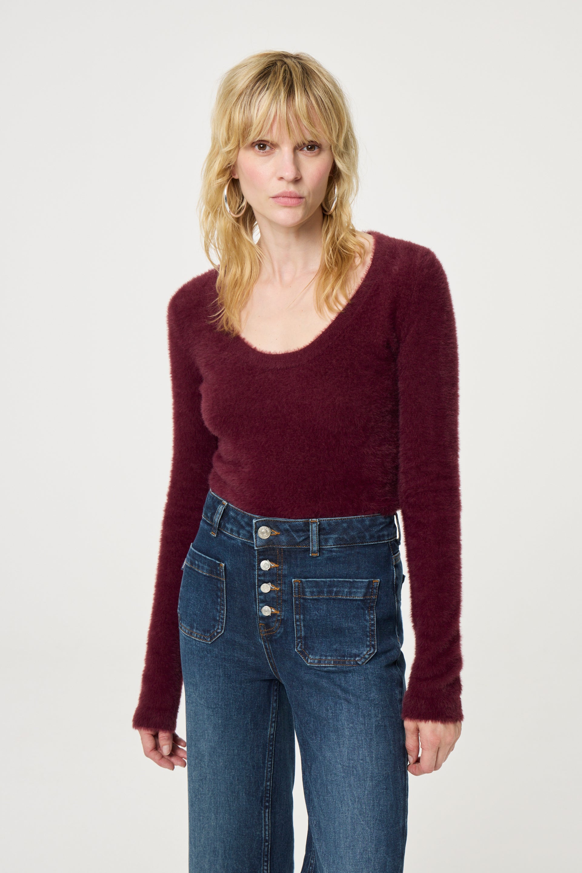 Kate Top | Deep Burgundy