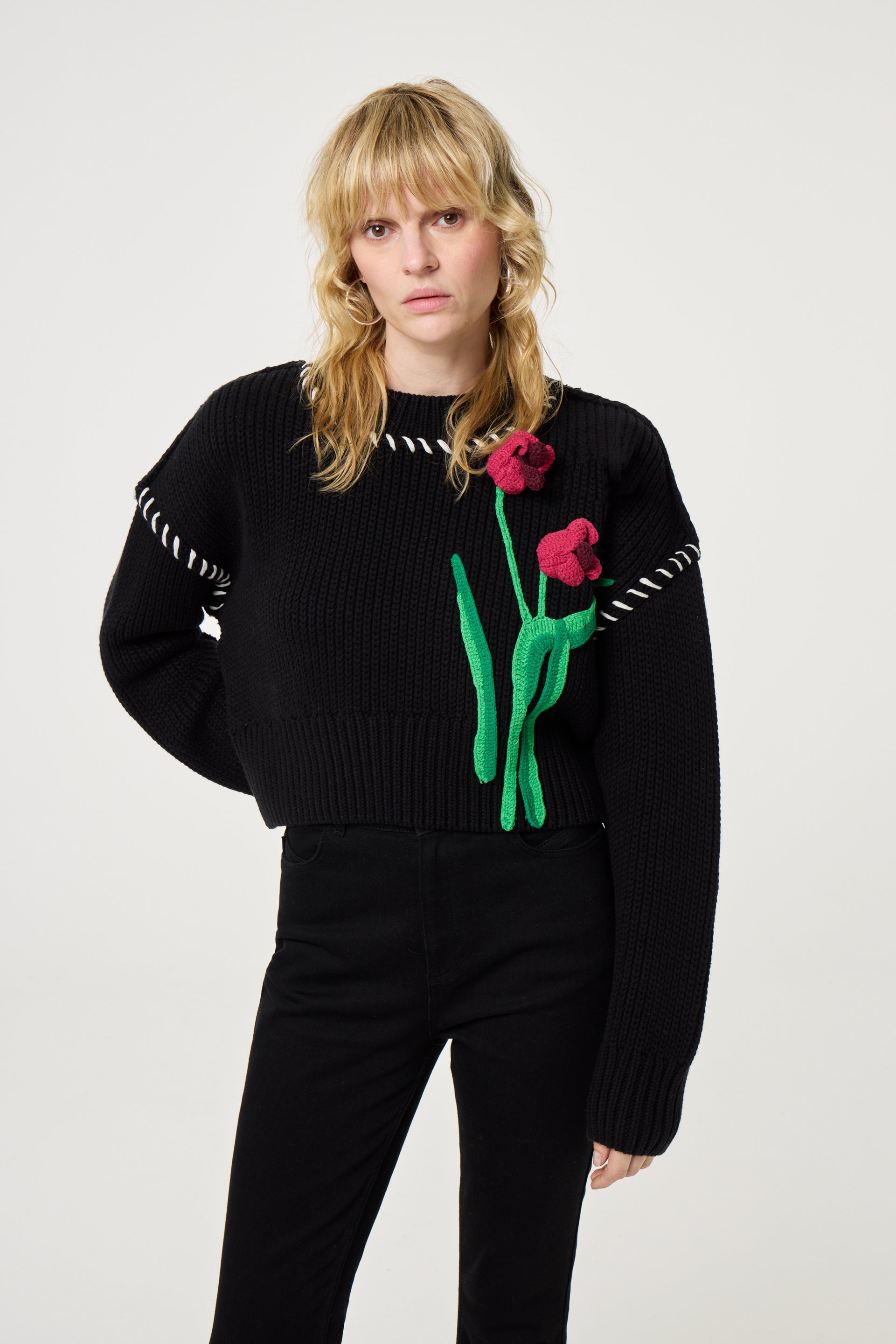 Tulip Pullover | Black