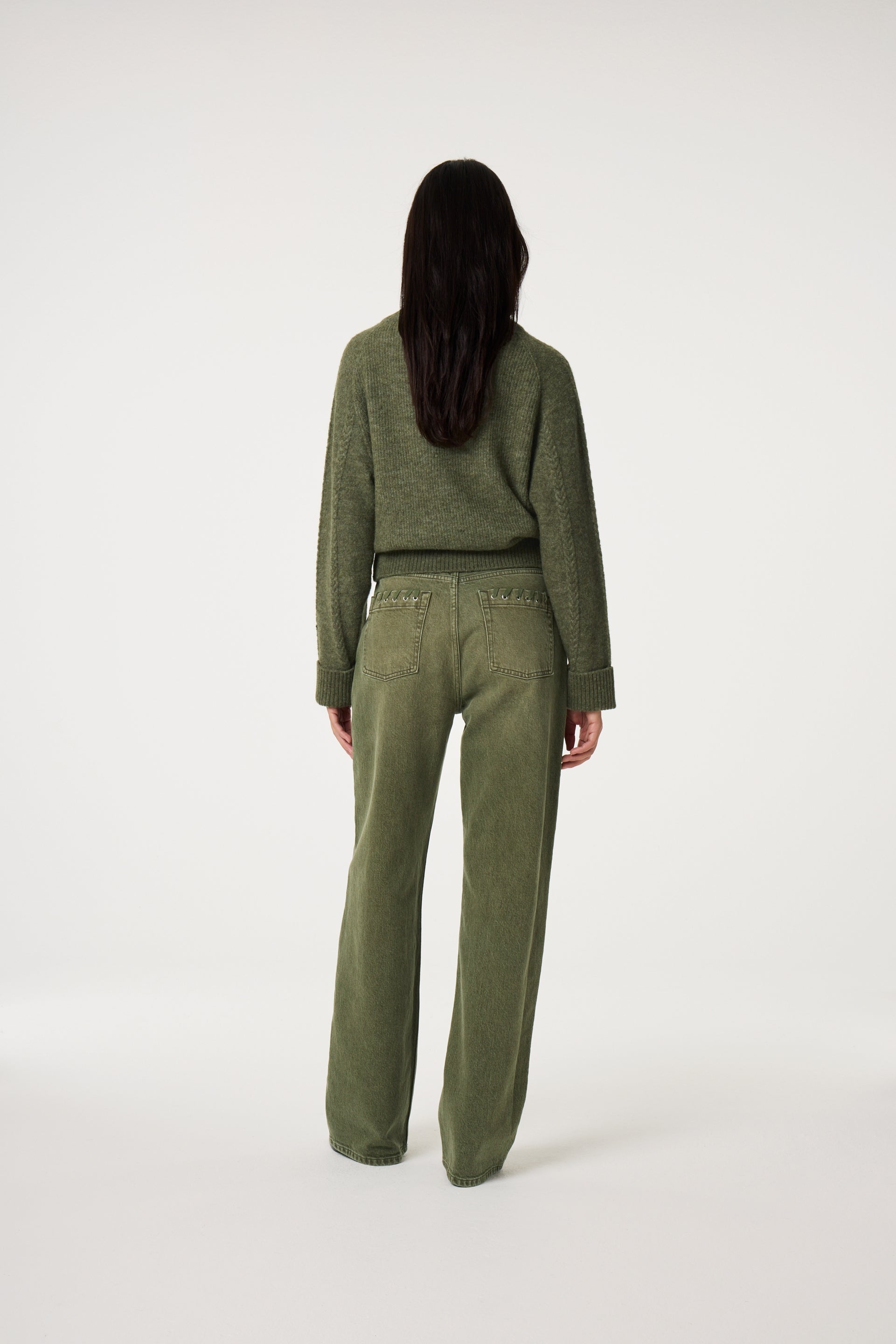 Liseth Pullover | Olive Melange