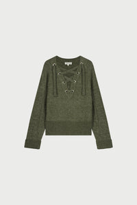 Liseth Pullover | Olive Melange