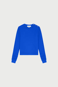 Molly Scrunch Pullover | Cobalt
