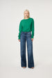 Molly Scrunch Pullover | Evergreen