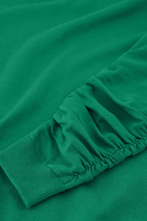 Molly Scrunch Pullover | Evergreen