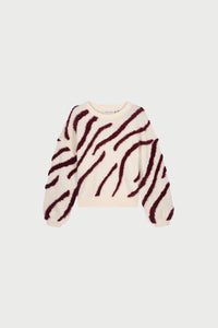 Zebra Pullover | Cosy White