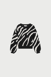 Zebra Pullover | Black