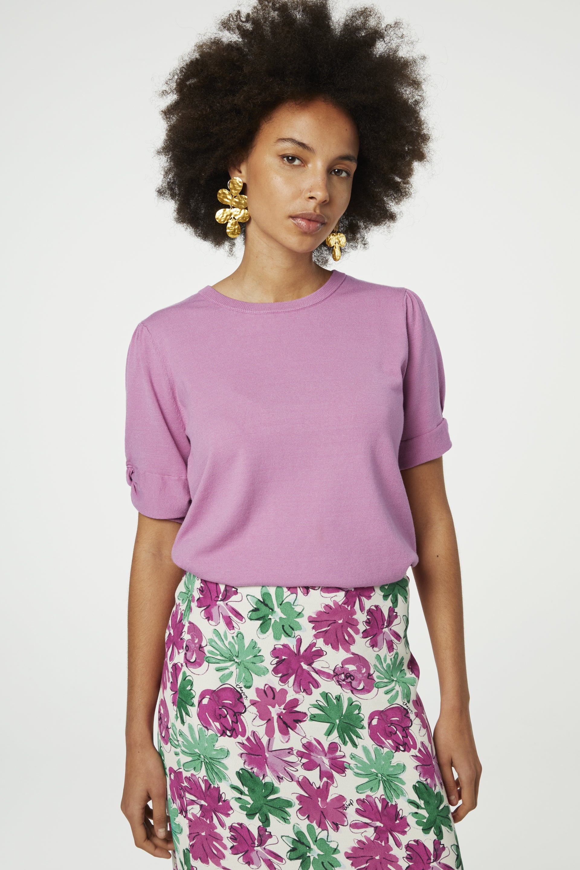 Molly Twist Pullover | Pink Frolly