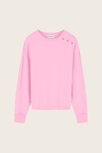 Molly Cuff Pullover | Pink Candy