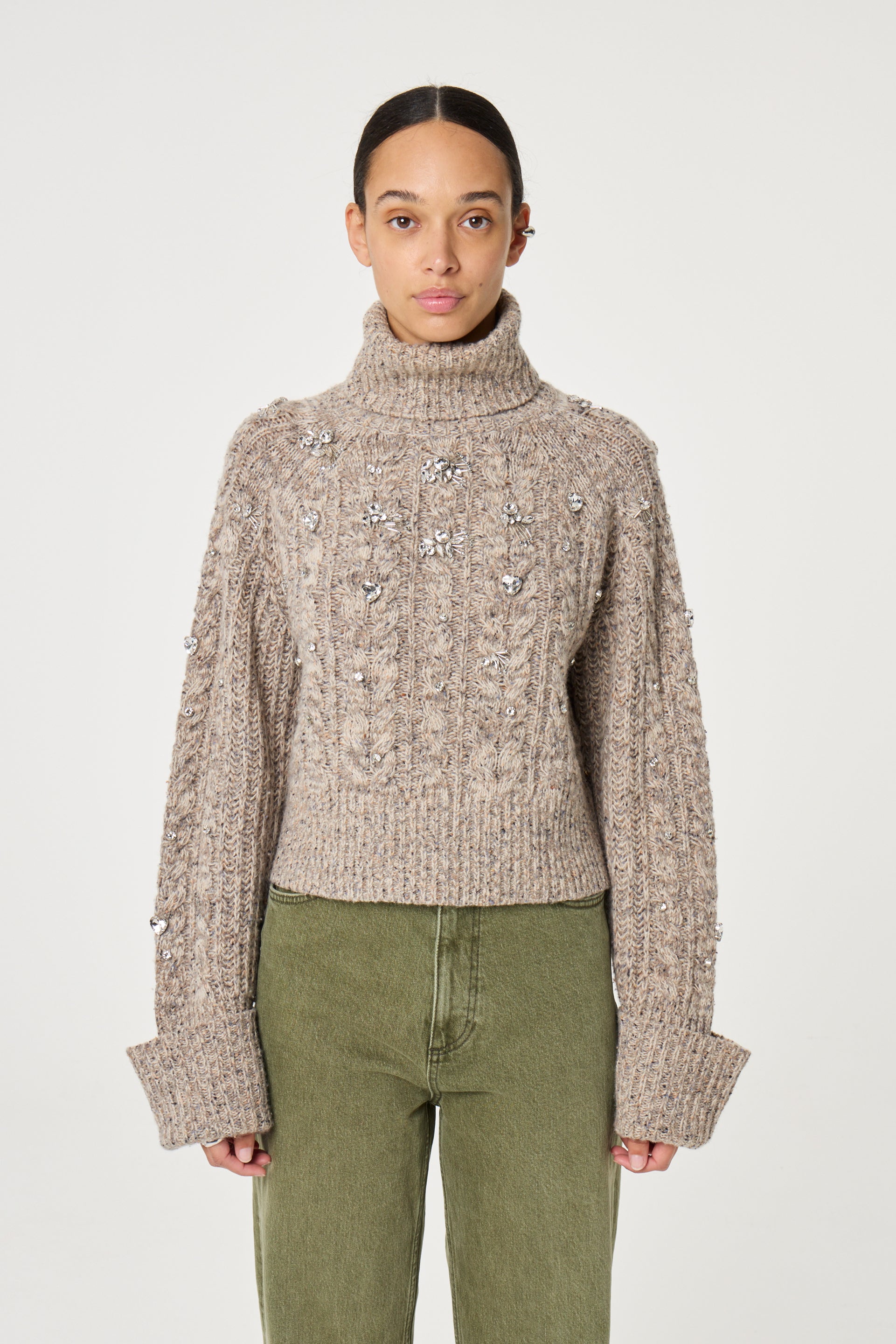Jules Pullover | Dark Oatmeal Melange