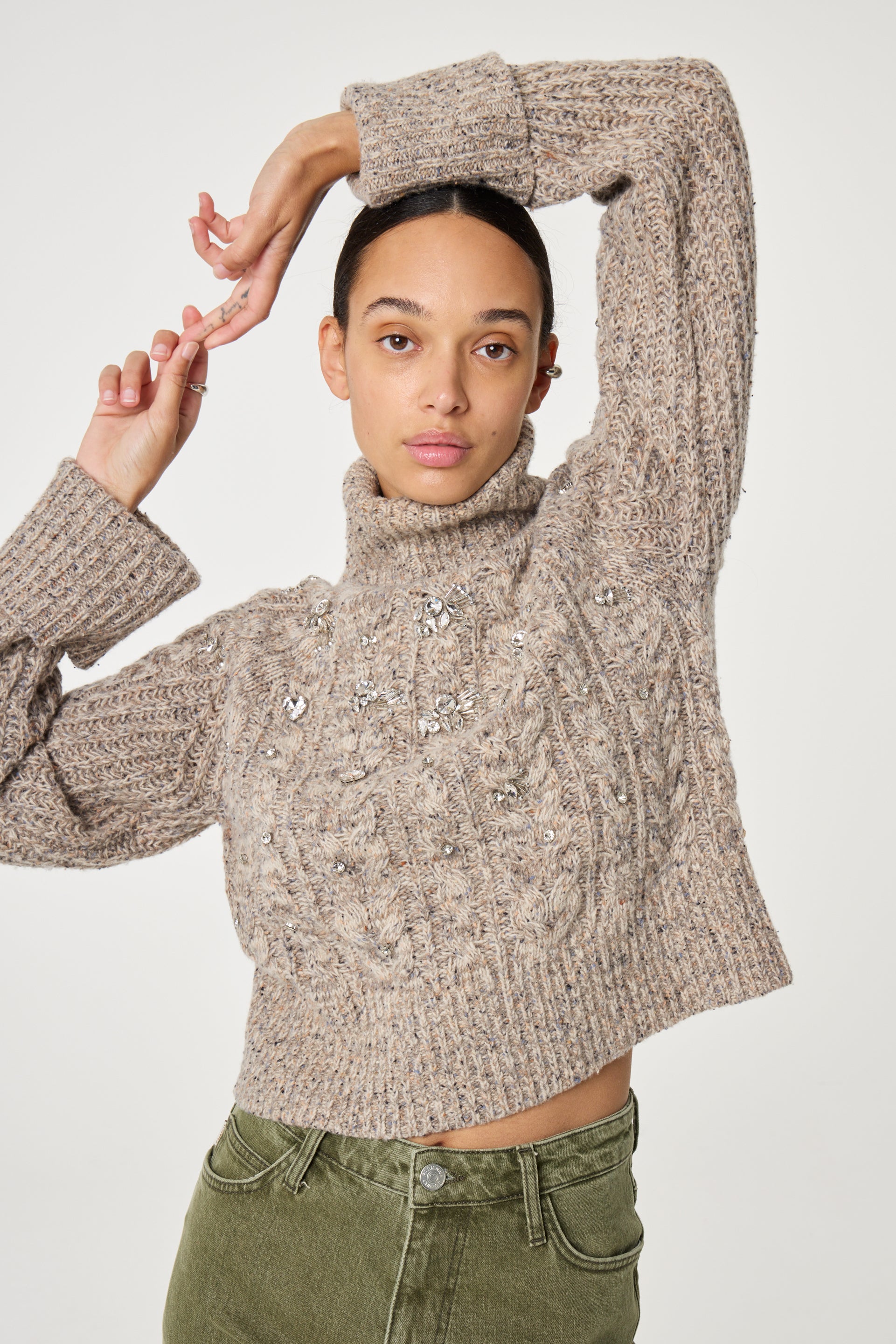 Jules Pullover | Dark Oatmeal Melange
