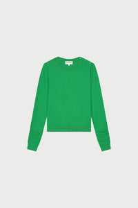 Molly Scrunch Pullover | Green Glimmer