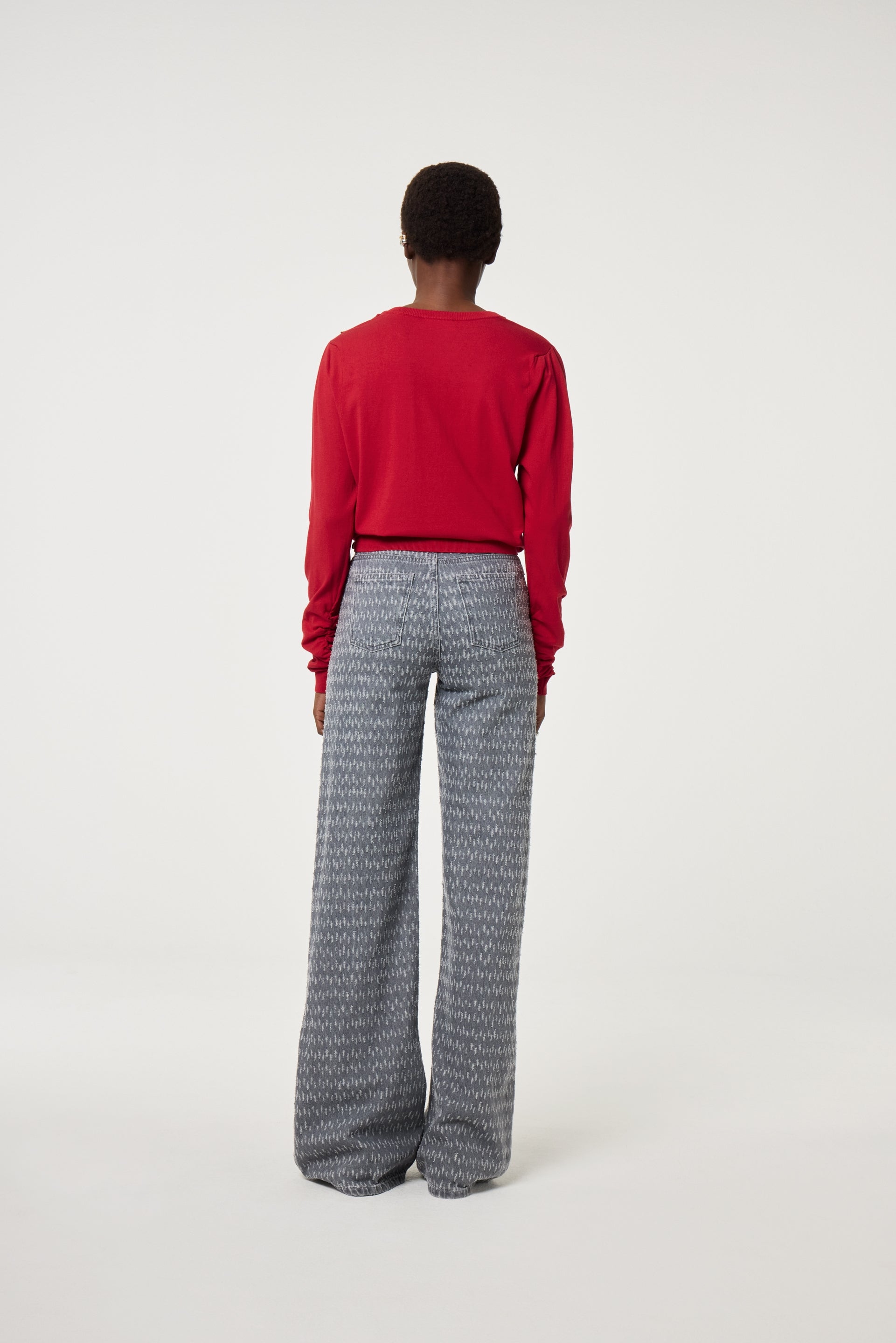 Molly Scrunch Pullover | Disco Red