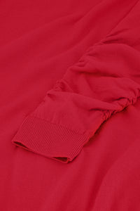 Molly Scrunch Pullover | Disco Red