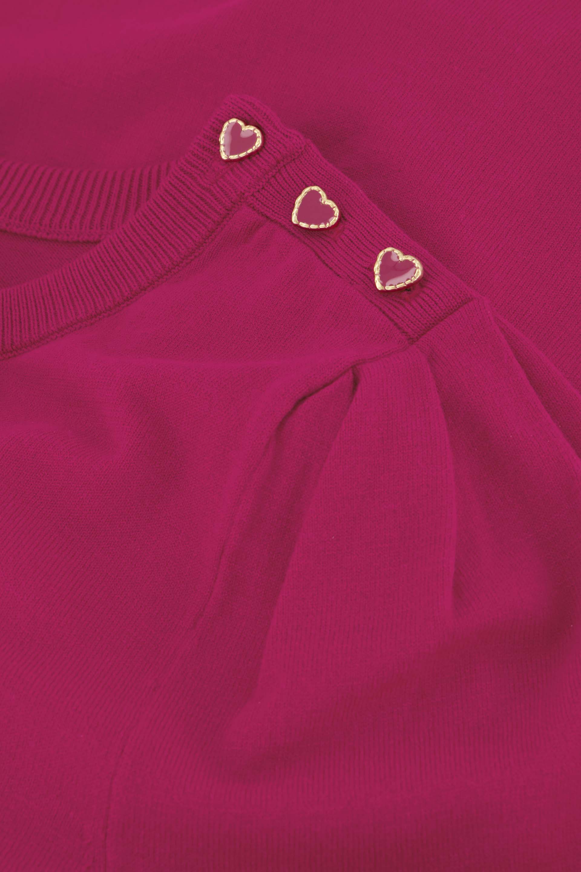 Molly Scrunch Pullover | Spicy Pink