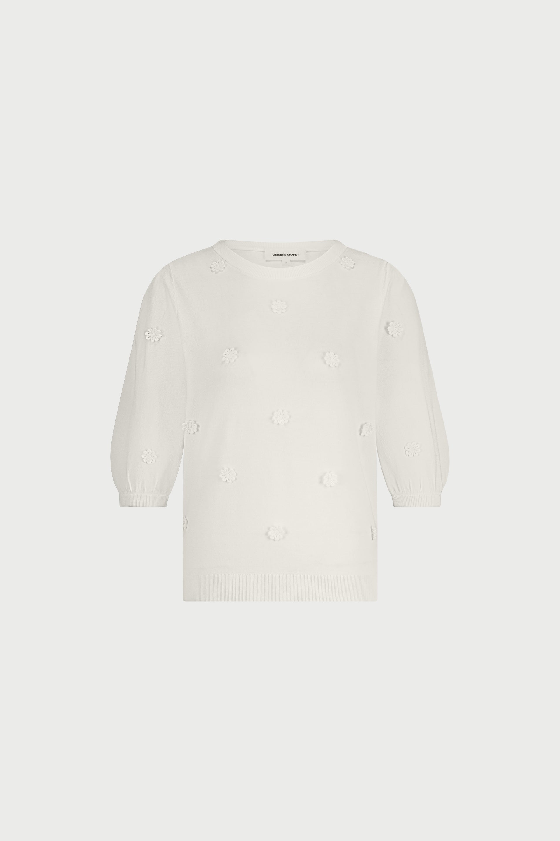 Hilly Patch Pullover | Cream White
