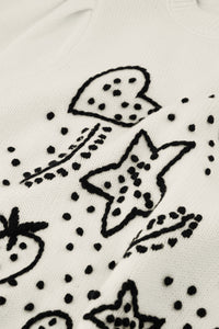 Edo Short Sleeve Pullover | Cosy White