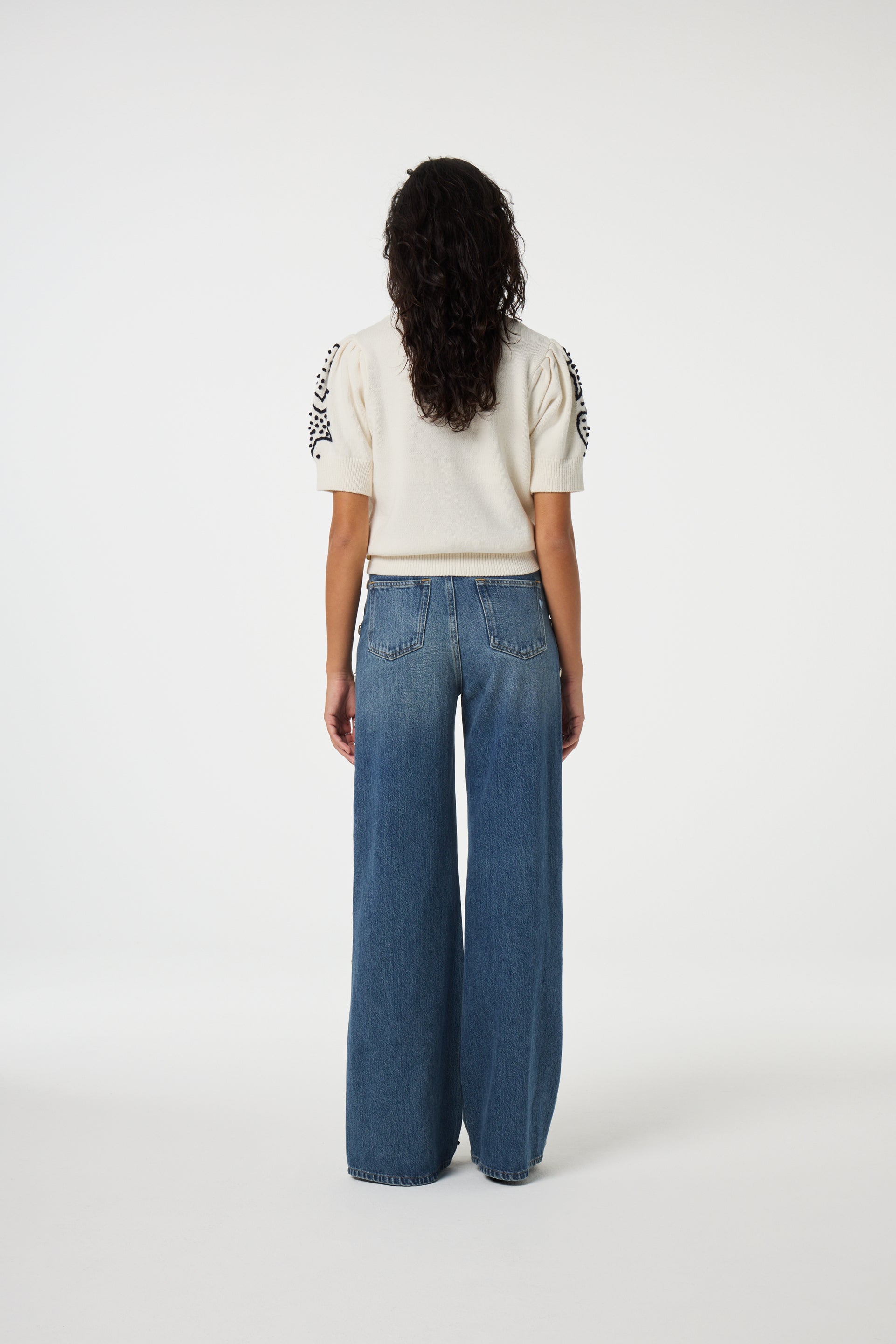 Edo Short Sleeve Pullover | Cosy White