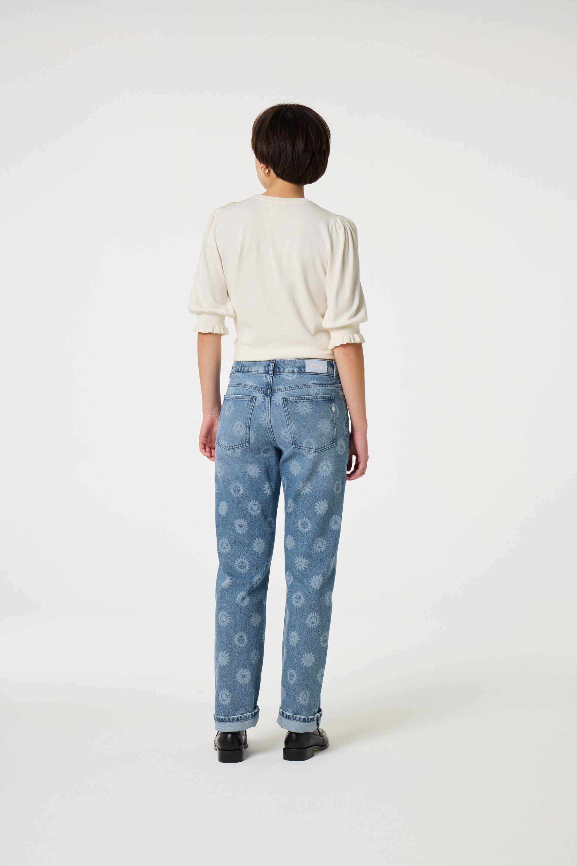 Molly Short Sleeve Pullover | Cosy White