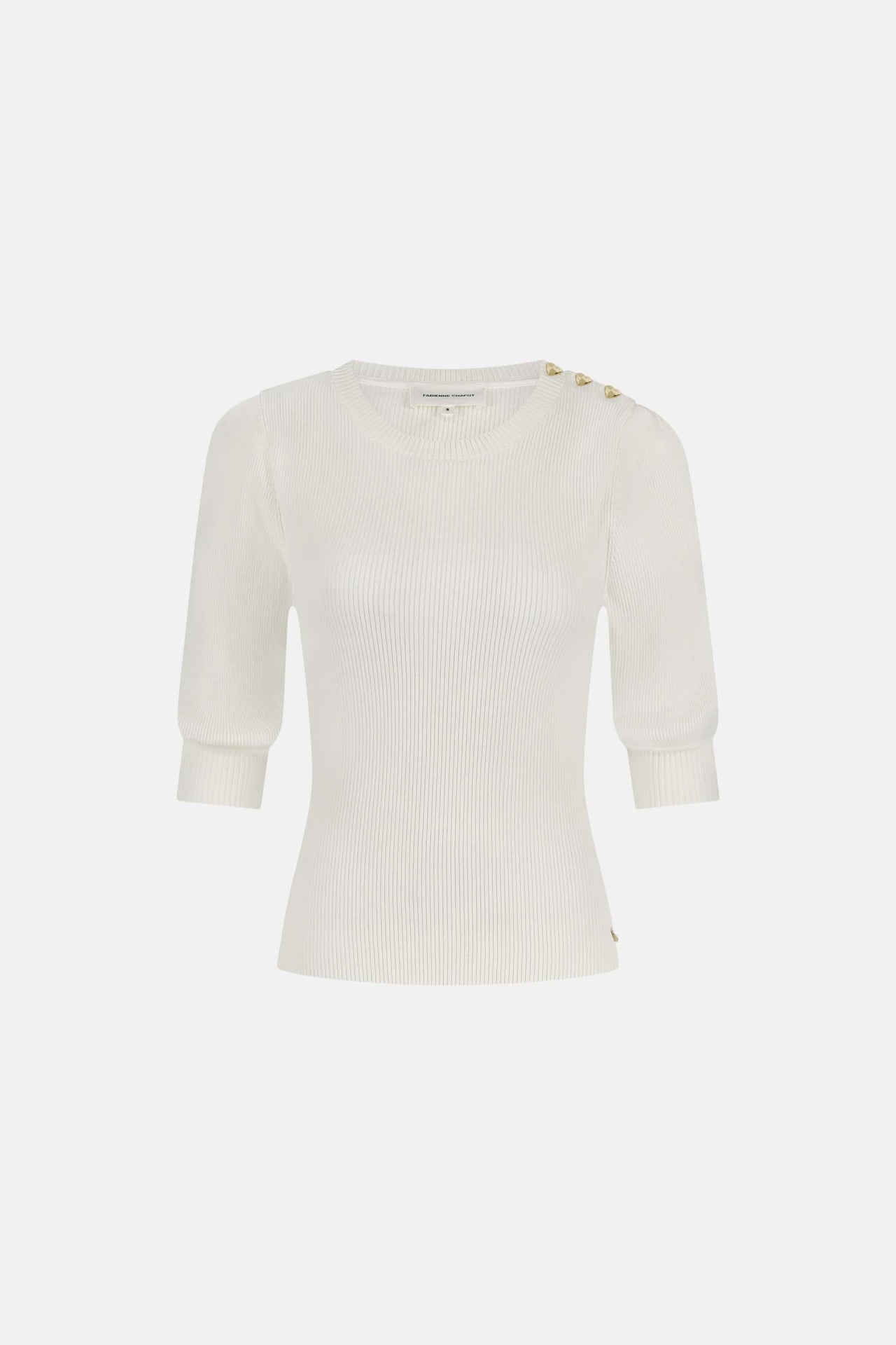 Lillian Short Sleeve Pullover | Cosy White